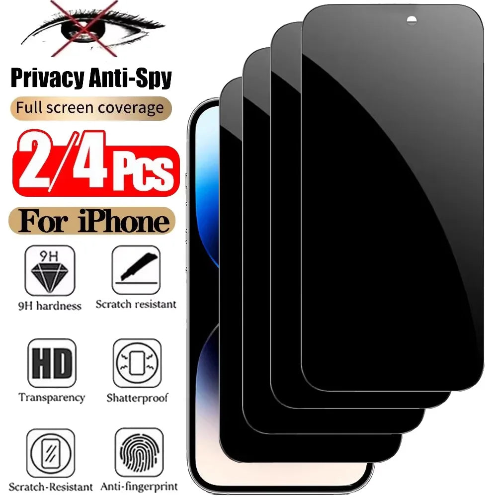 Premium Privacy Screen Protector for iPhone 11–17 Series | Anti-Spy Tempered Glass | Full HD & Scratch Resistant